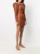 ROTATE geometric embroidered mini dress