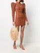 Image 2 of ROTATE geometric embroidered mini dress