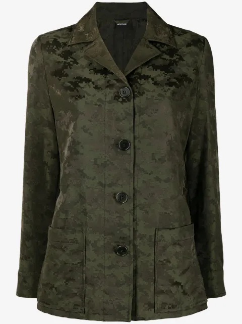 ASPESI Jaqueta com estampa camuflada