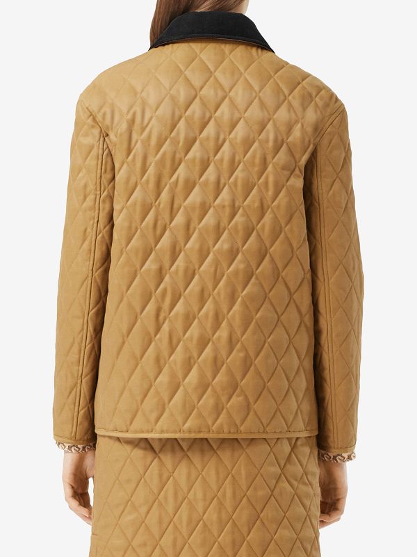 burberry quilted jacket with belt