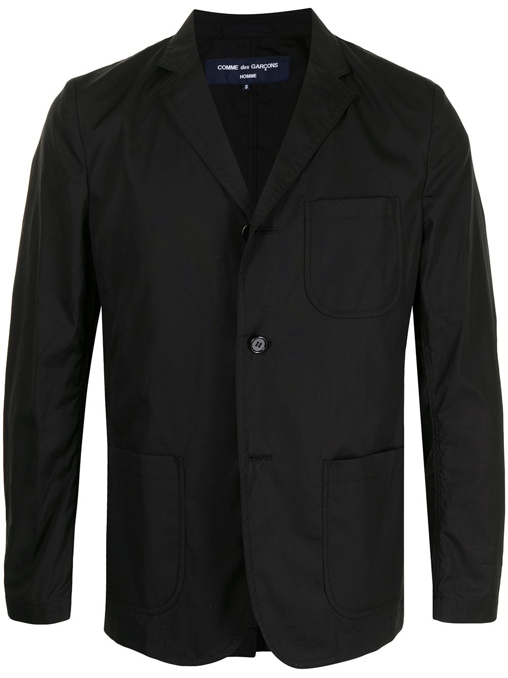 фото Comme des garçons homme camp collar single-breasted blazer