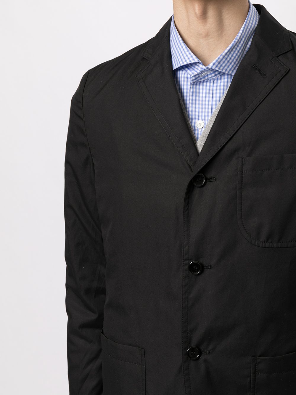 фото Comme des garçons homme camp collar single-breasted blazer