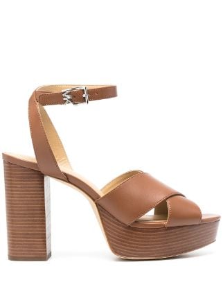 Michael Michael Kors brown Odette high-heel sandals for women | 40S1ODMS2L  at 