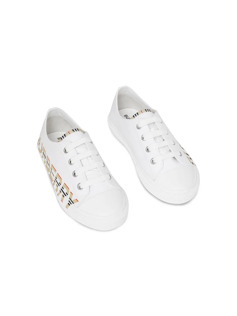 Burberry Kids Icon Stripe logo low-top sneakers