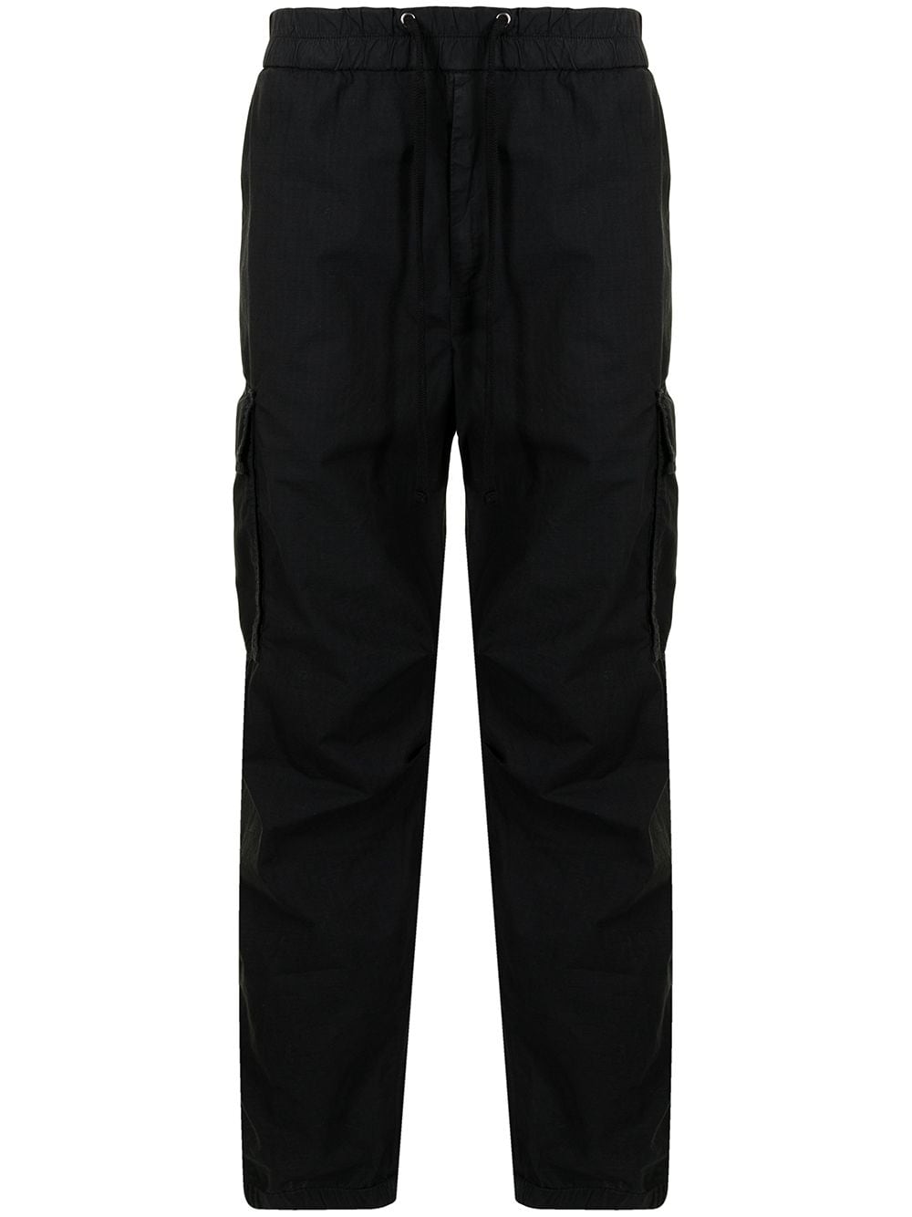 James Perse Ripstop Cotton Cargo Trousers In Black