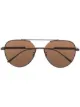 Image 1 of Bottega Veneta Eyewear double-bridge aviator-frame sunglasses