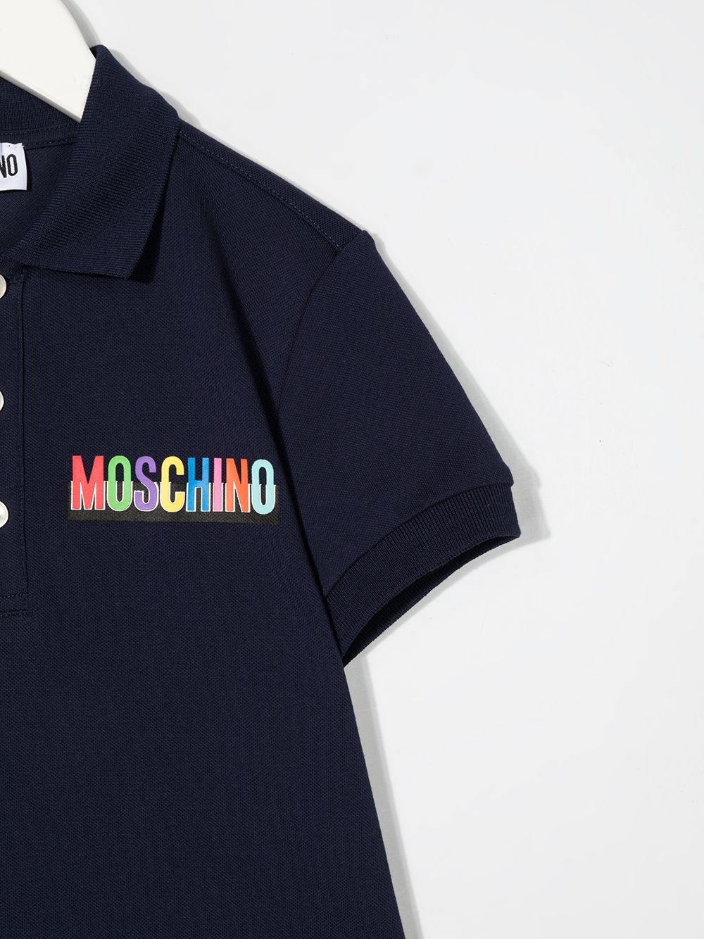 фото Moschino kids рубашка поло с логотипом