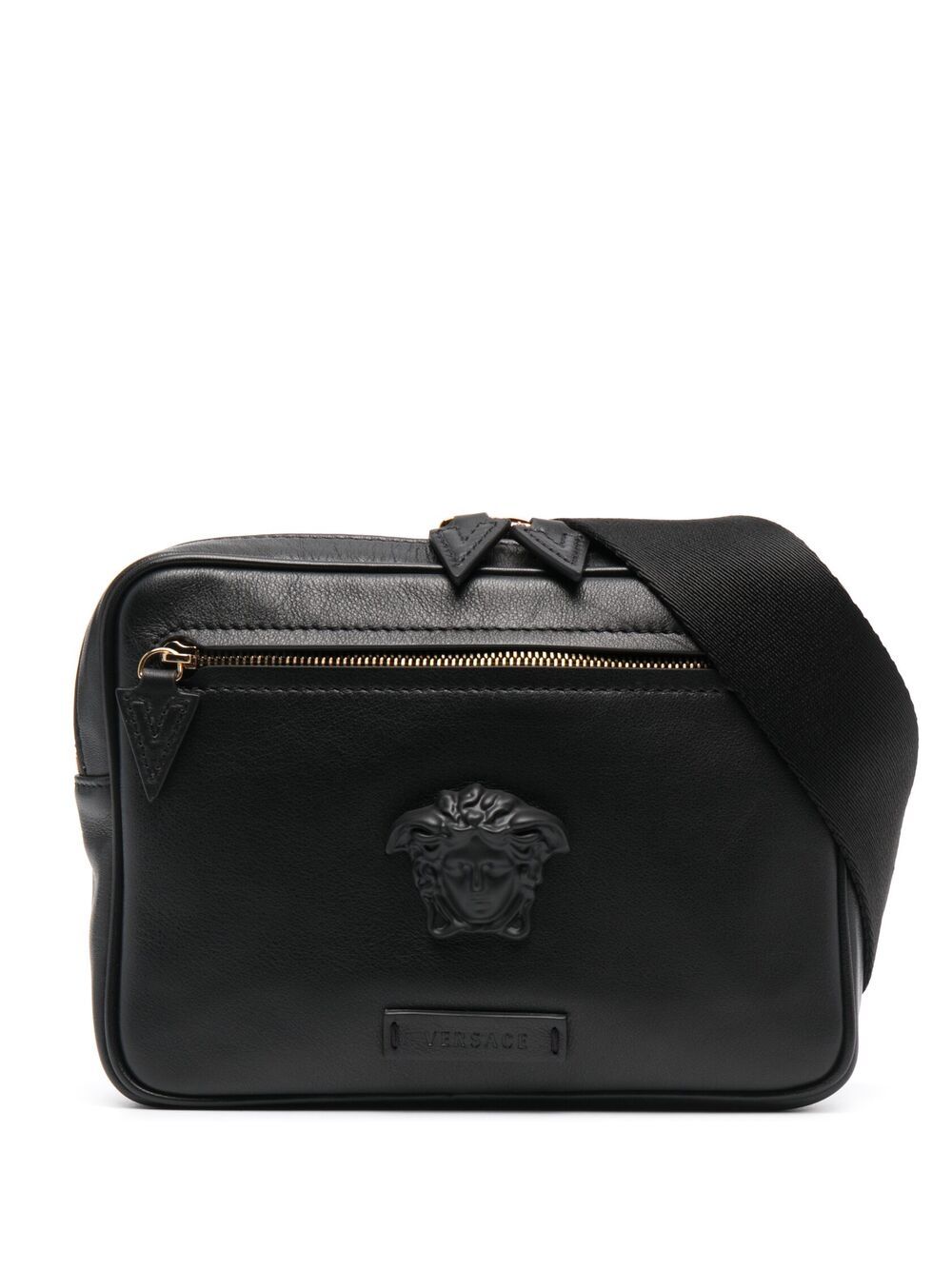 Versace La Medusa Belt Bag In Black