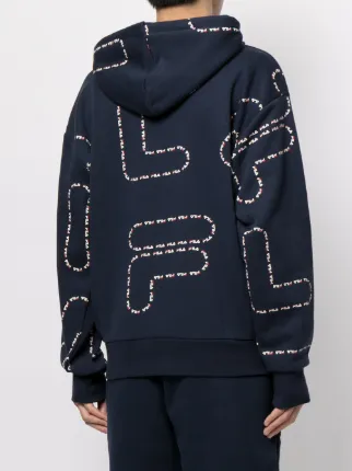 all-over logo print hoodie展示图