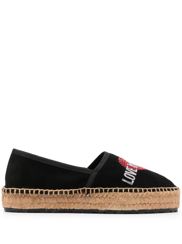 white studded espadrilles