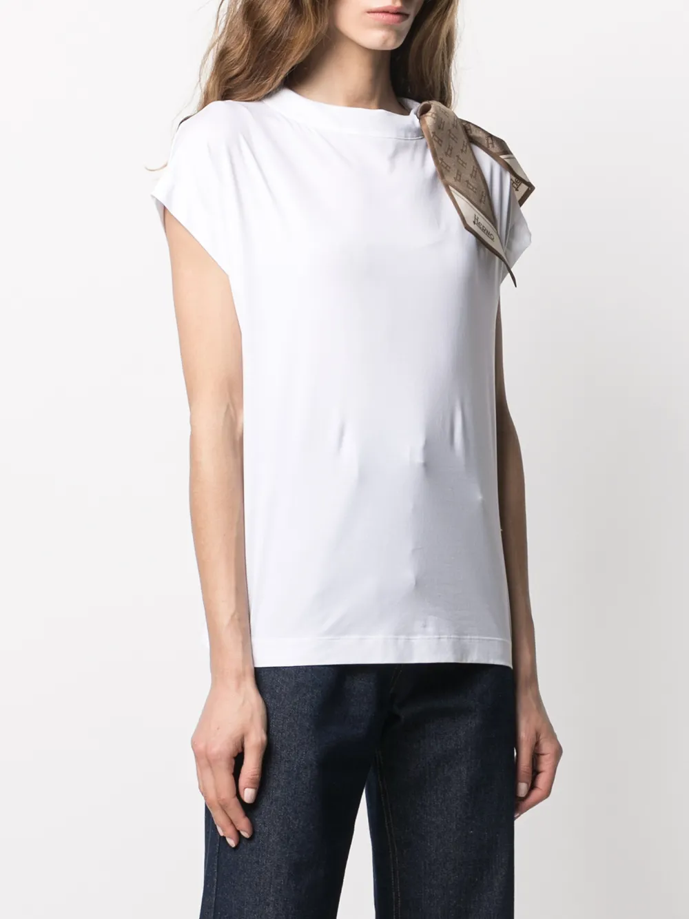 фото Herno футболка с декоративным платком