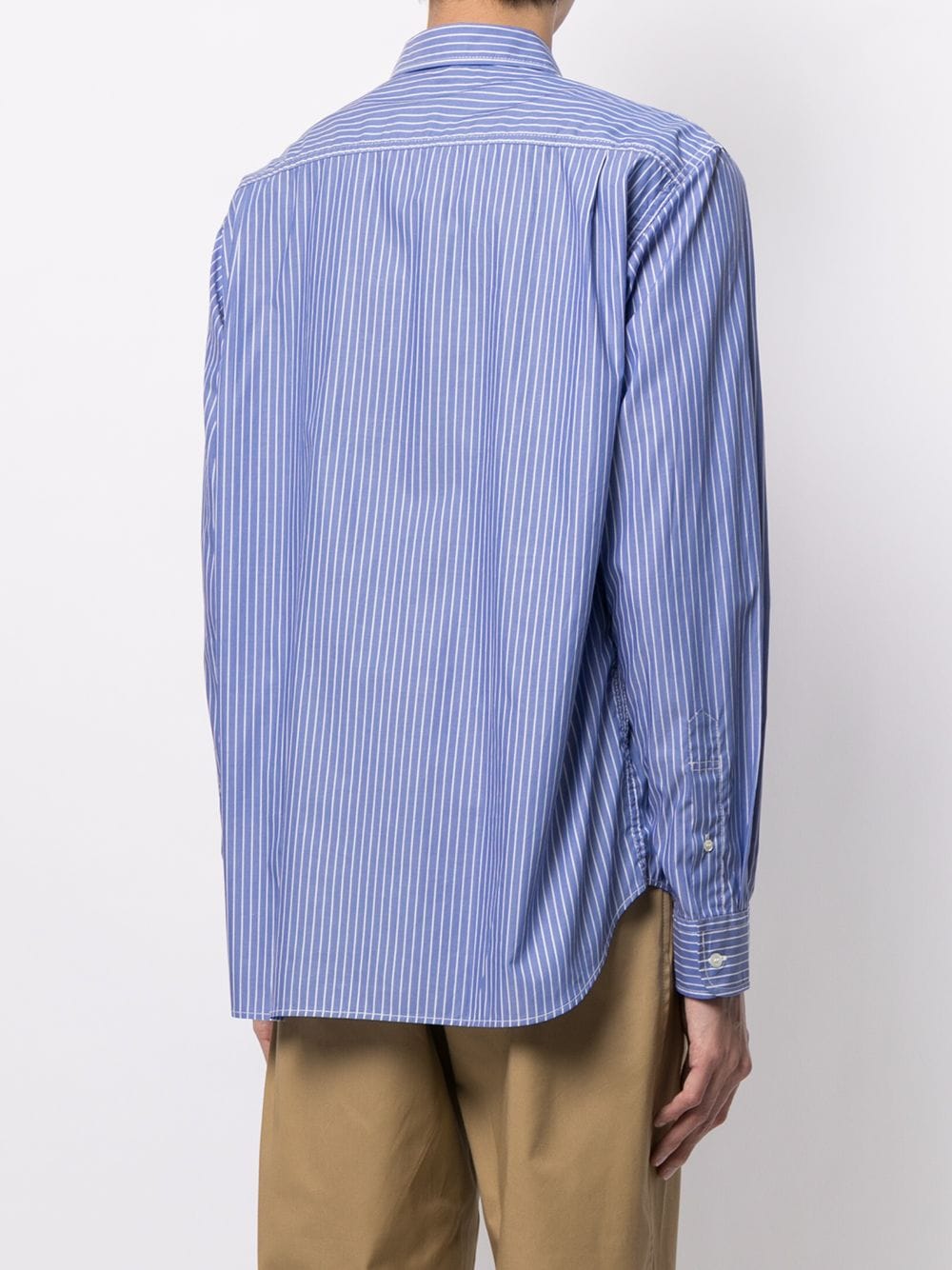 фото Comme des garçons homme debossed stripe pinstripe shirt