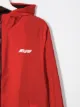 MSGM Kids TEEN logo print hooded jacket