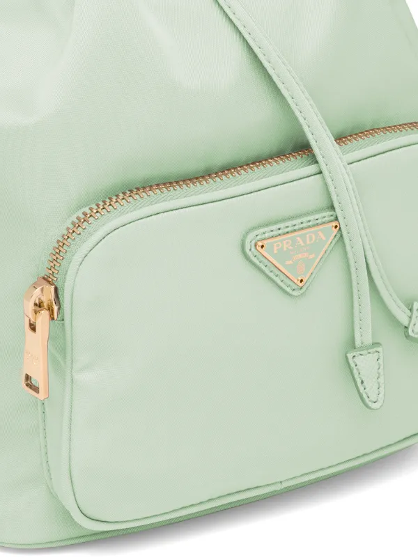 Prada duet sales leather shoulder bag
