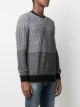 Emporio Armani panelled knit jumper