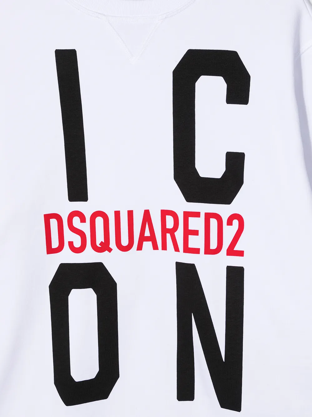 фото Dsquared2 kids толстовка с принтом icon