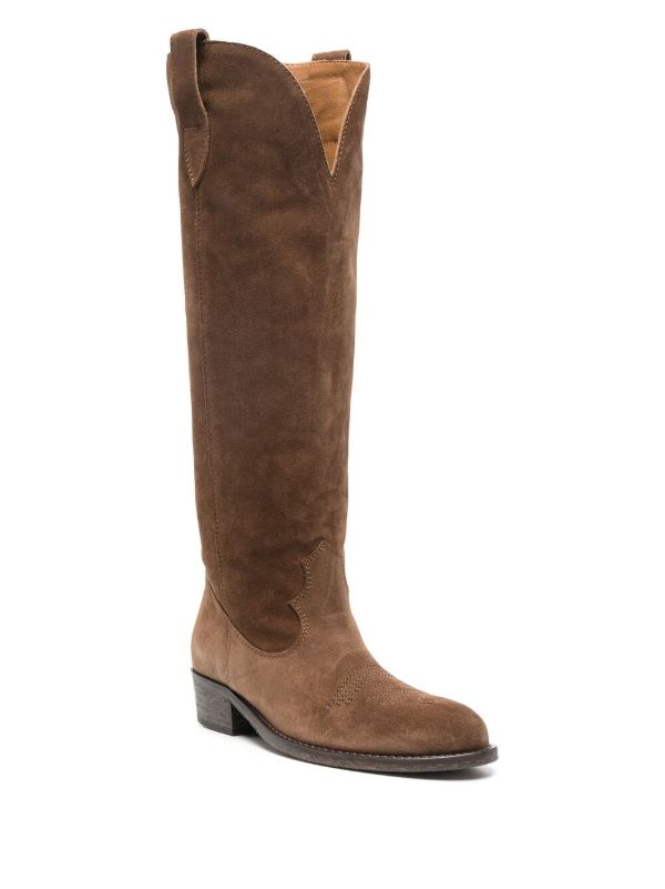 brown suede boots tall