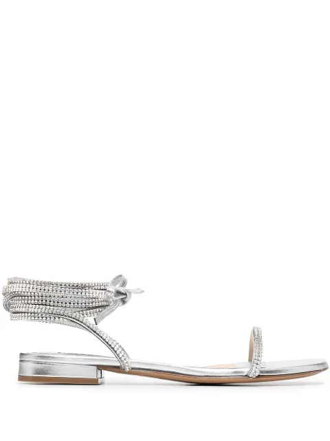 Alexandre Vauthier Amina crystal-embellished leather sandals