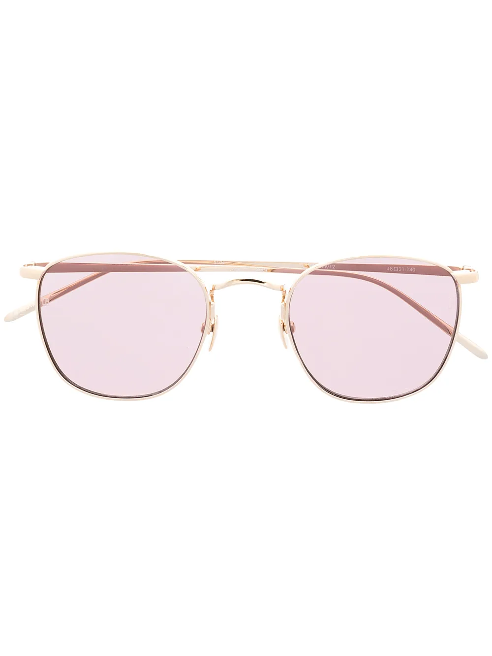 

Linda Farrow Simon square frame tinted sunglasses - Pink