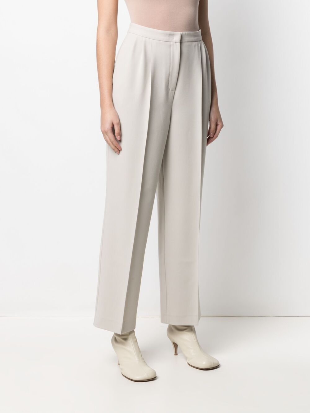 Shop 12 STOREEZ high-waisted pleated straight-leg trousers with Express ...