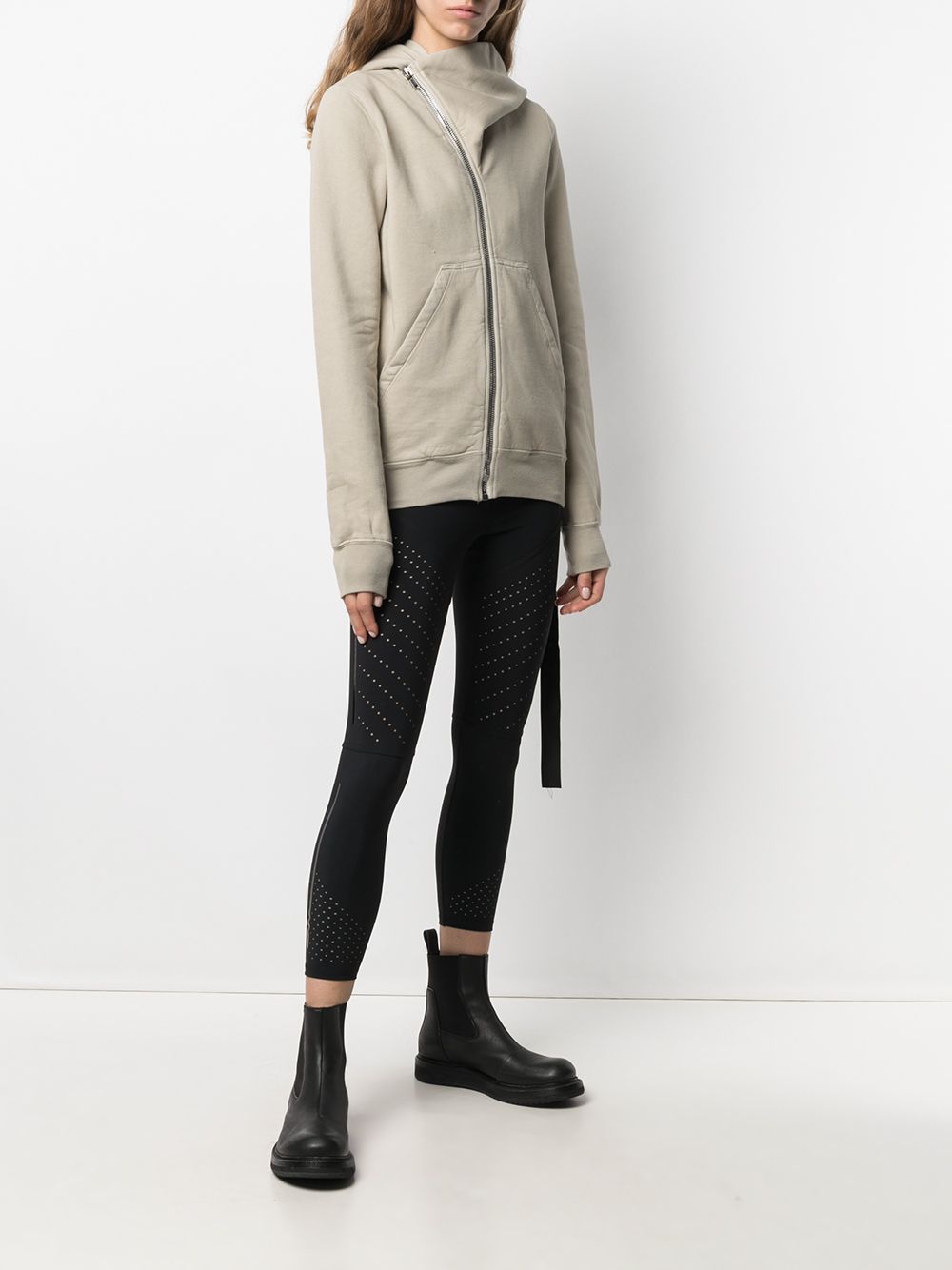 фото Rick owens drkshdw asymmetric zip-up hoodie