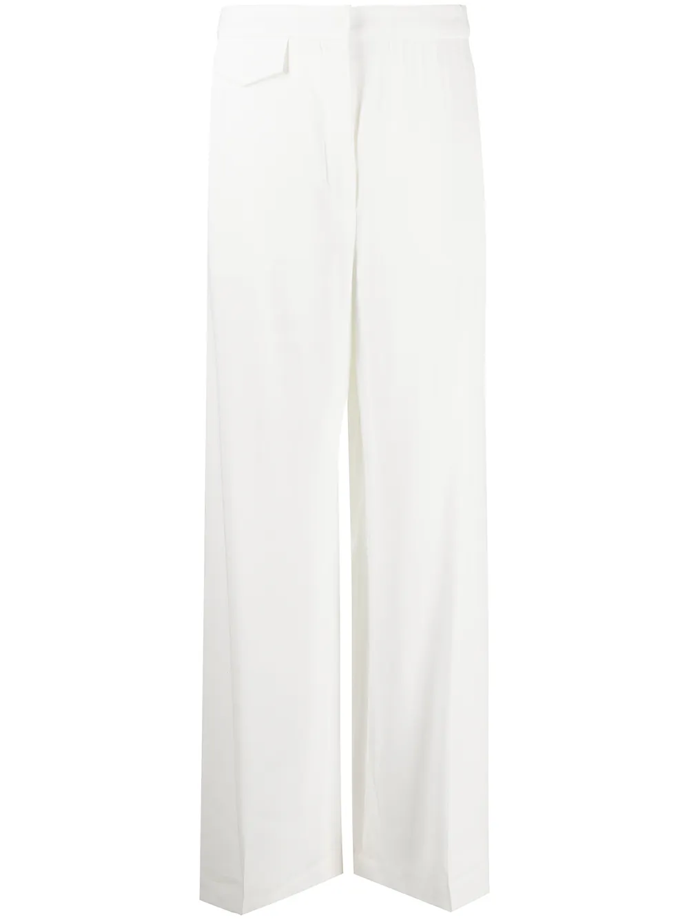 Max Mara Broek met wijde pijpen Wit