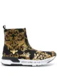 Image 1 of Versace Jeans Couture Barocco print sneaker boots