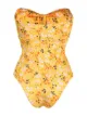 Image 2 of L'Autre Chose floral-print bustier swimsuit