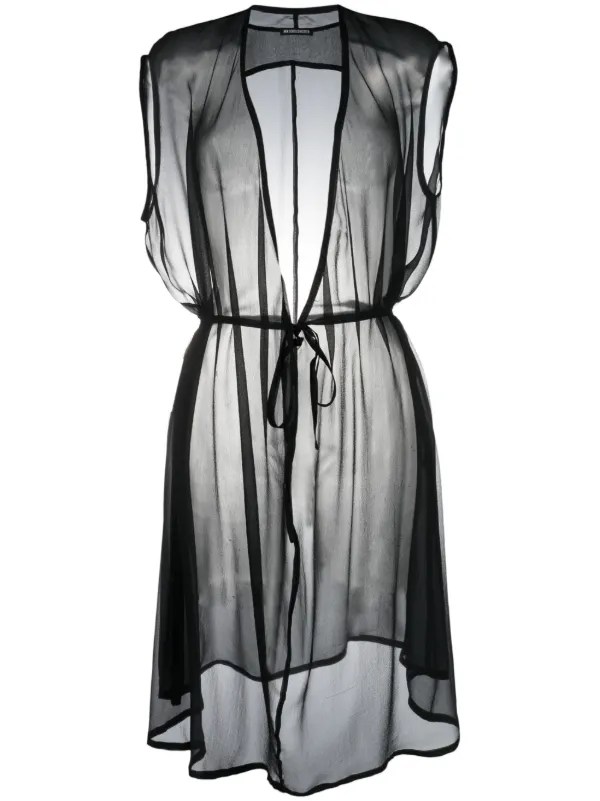 sheer shift dress