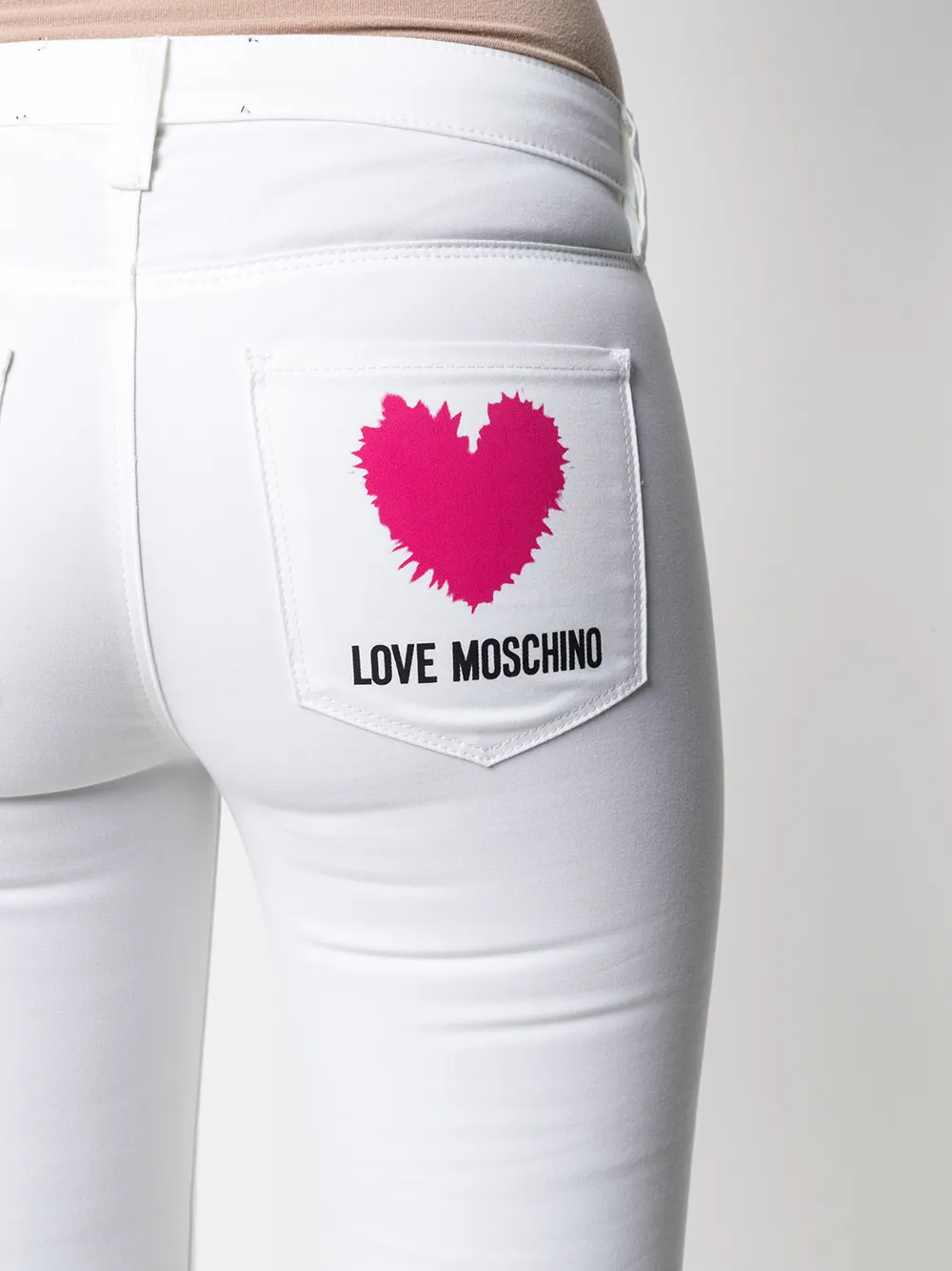 фото Love moschino узкие брюки с принтом