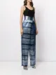 Semsem pantalones metalizados plisados