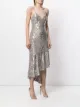Semsem asymmetric sequin-embellished dress