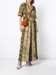 Image 2 of Pierre-Louis Mascia geometric pleat maxi skirt