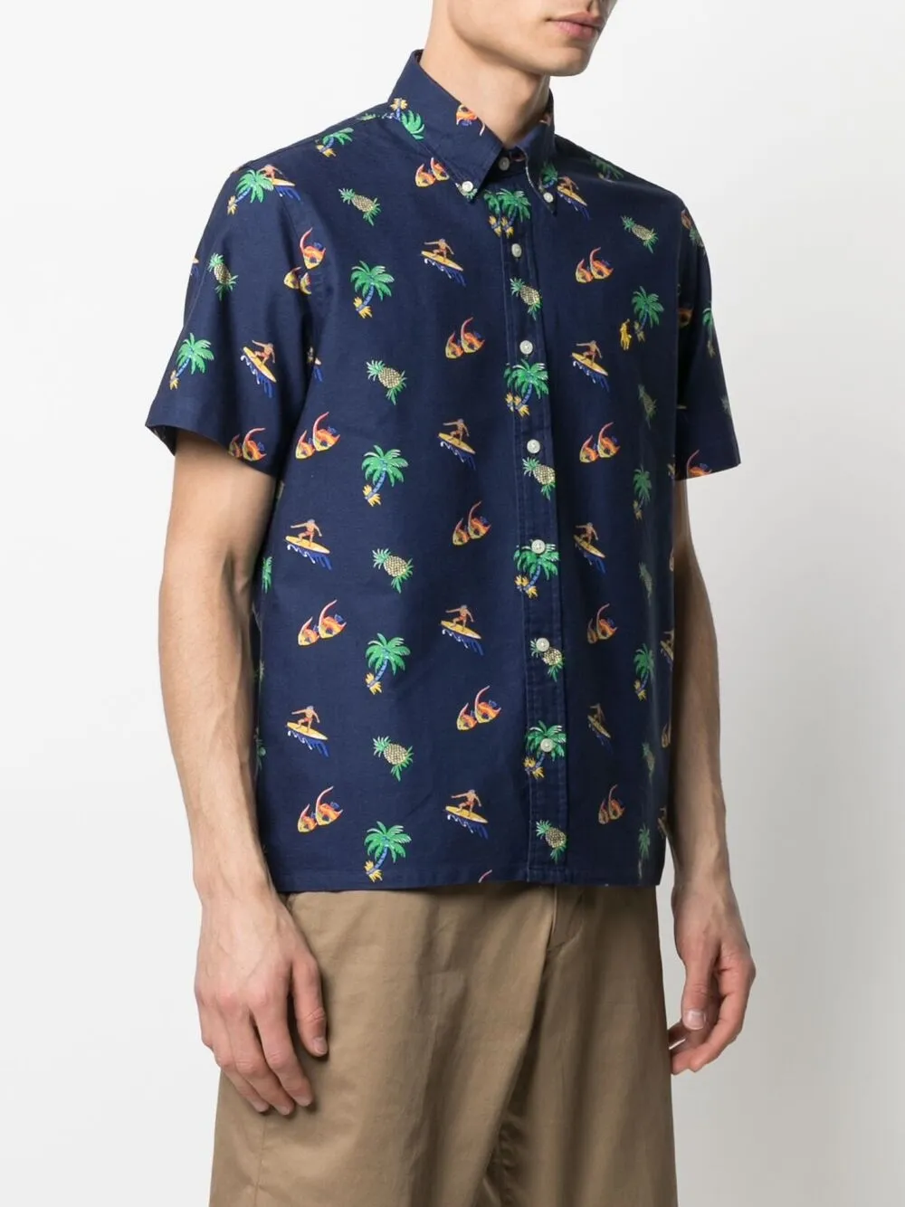 фото Polo ralph lauren рубашка с принтом