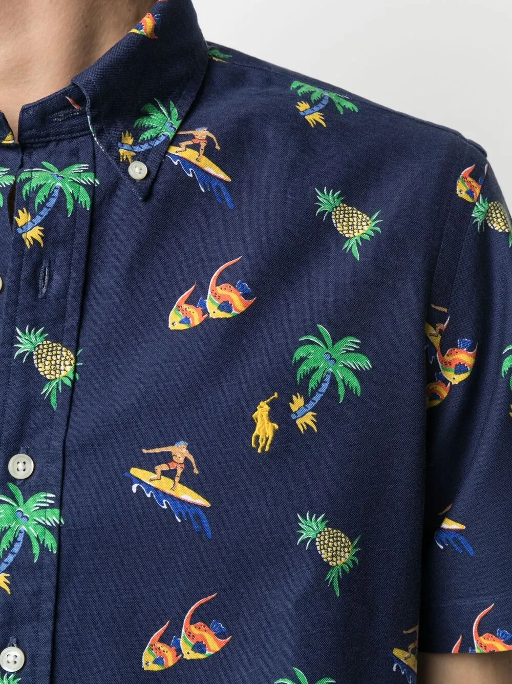 фото Polo ralph lauren рубашка с принтом