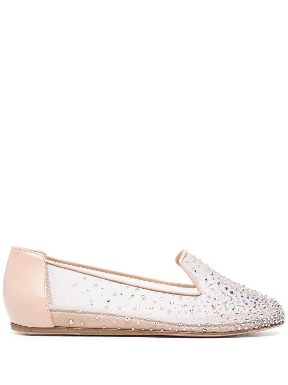 LE SILLA NICOLE CRYSTAL-EMBELLISHED SLIPPERS