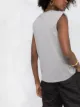 Tibi shoulder-pad sleeveless top