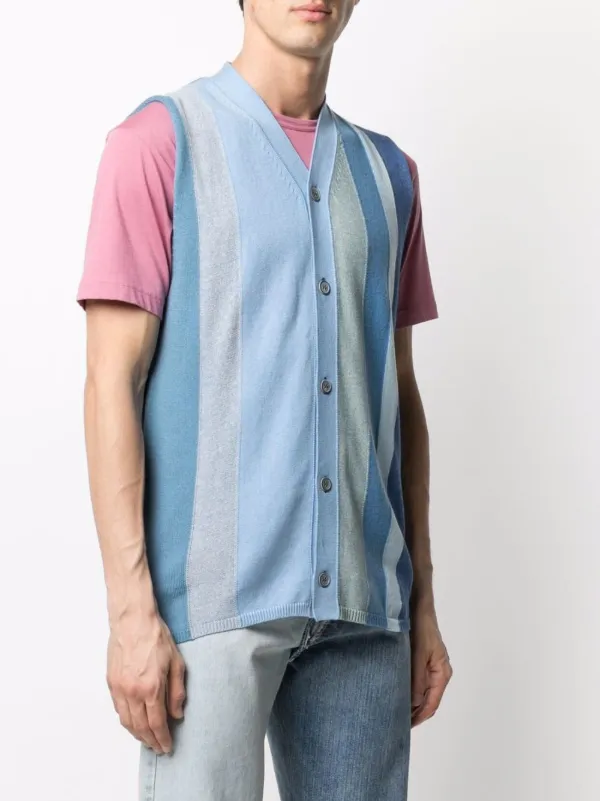 Shirt Striped Sweater Vest - Farfetch