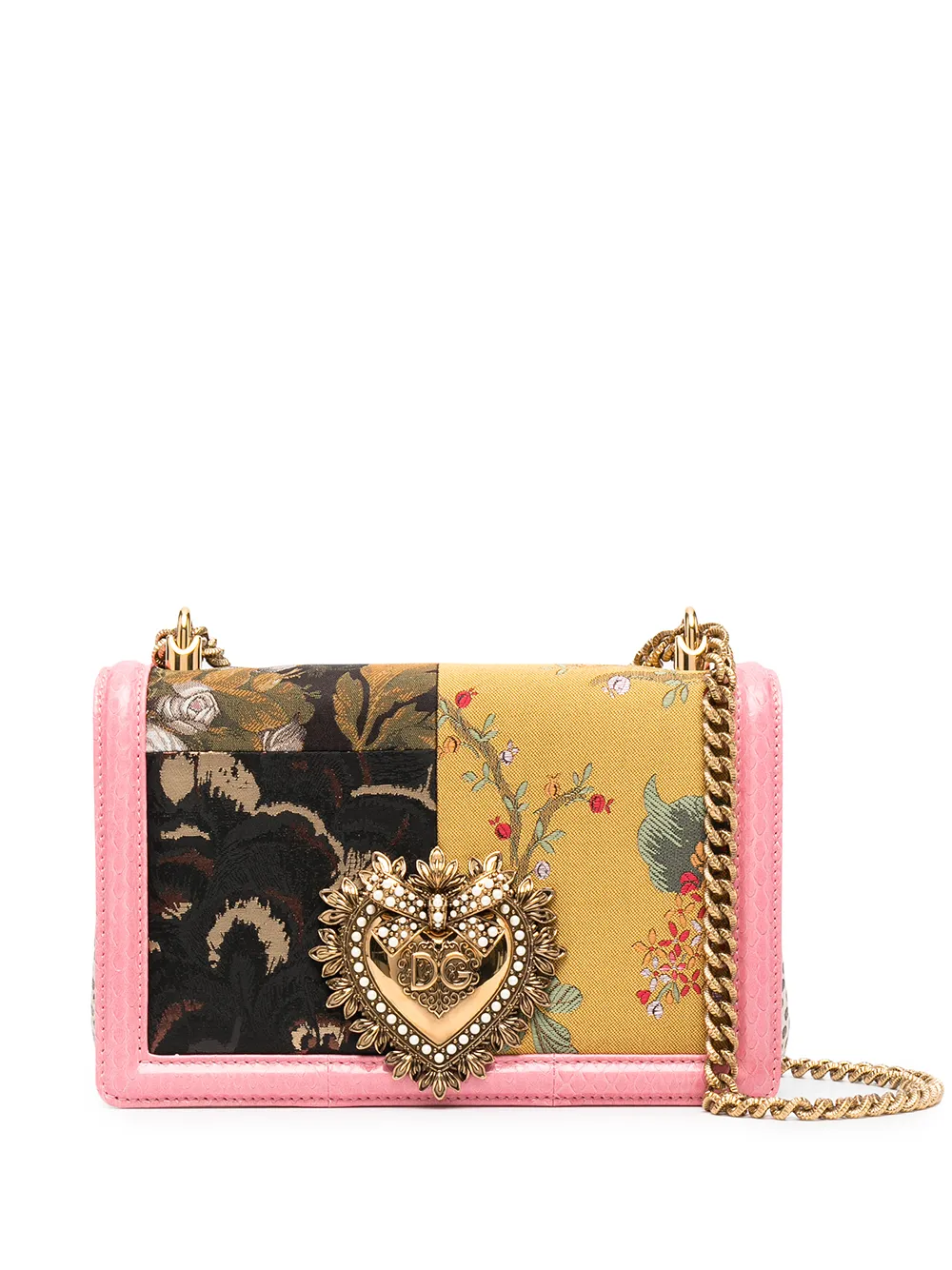 фото Dolce & gabbana сумка на плечо devotion со вставками