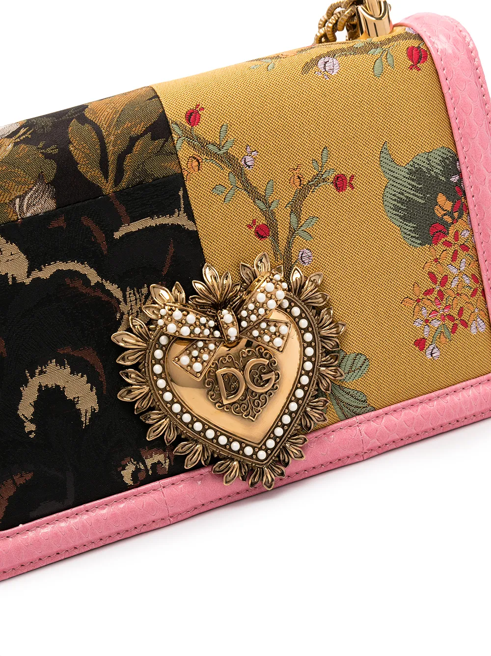 фото Dolce & gabbana сумка на плечо devotion со вставками