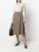 Image 2 of 12 STOREEZ pleated side-slit midi skirt