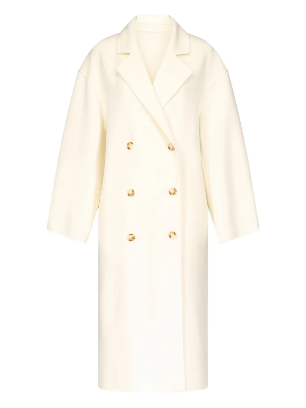 LouLou de Saison Borneo double-breasted coat – White