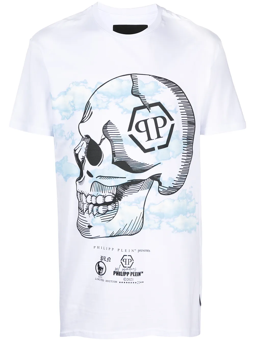 фото Philipp plein футболка с принтом skull