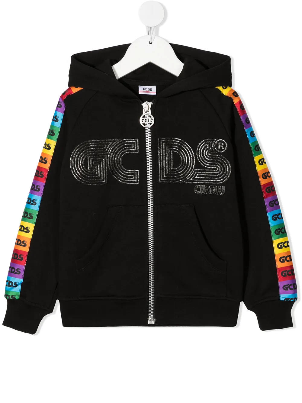 

Gcds Kids hoodie con logo estampado - Negro