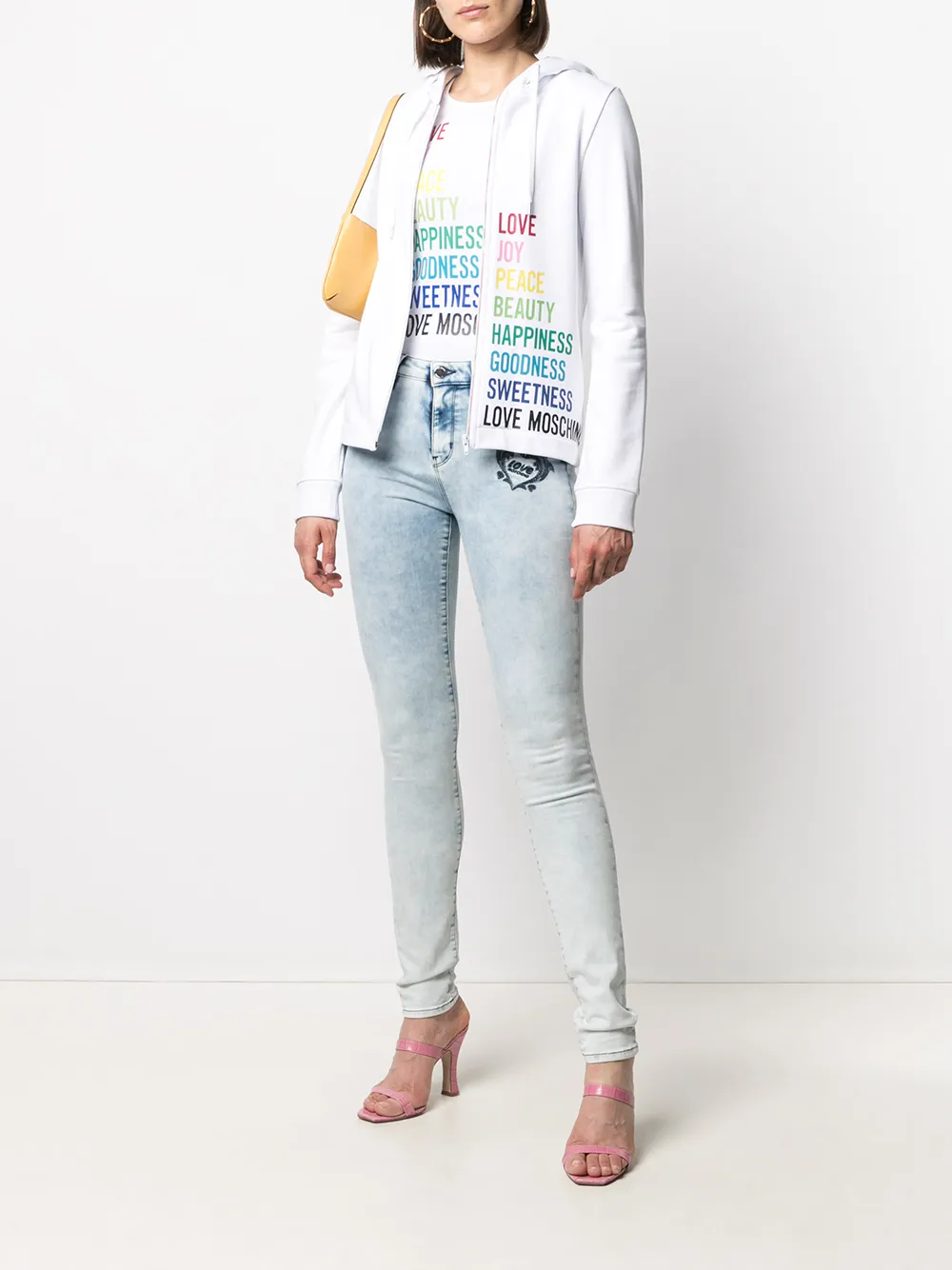 фото Love moschino топ без рукавов с принтом