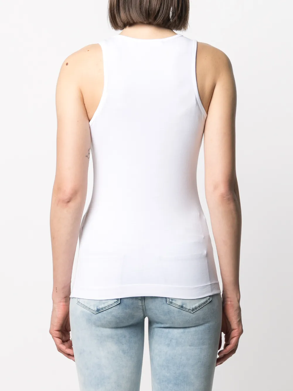 фото Love moschino топ без рукавов с принтом