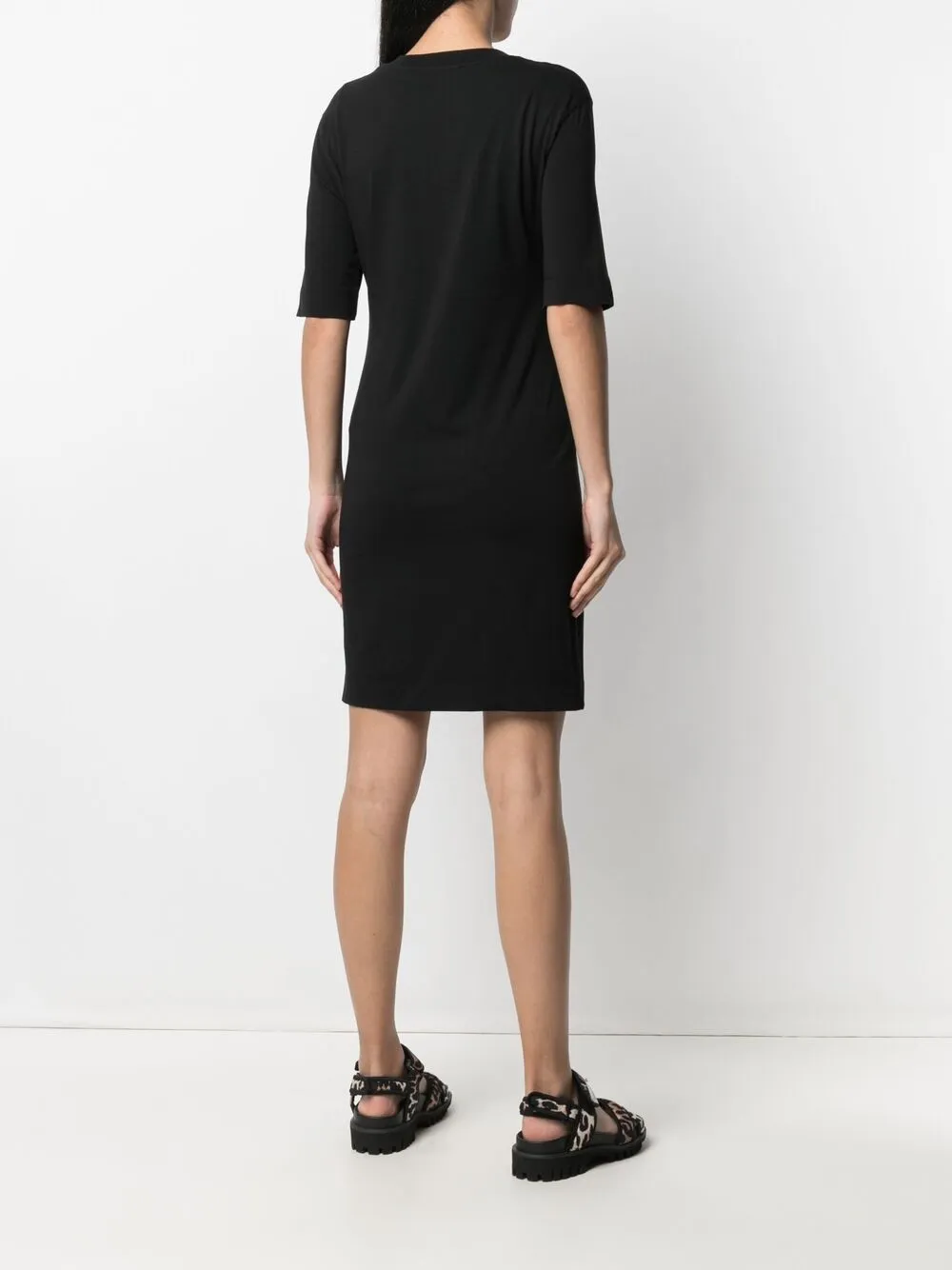 фото Love moschino платье-футболка с графичным принтом