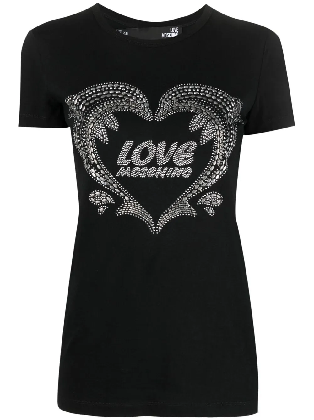 фото Love moschino футболка с короткими рукавами и логотипом