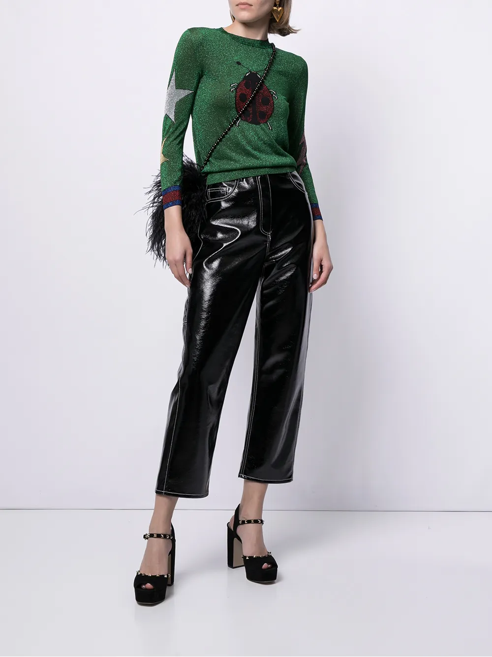 фото Gucci pre-owned топ с люрексом