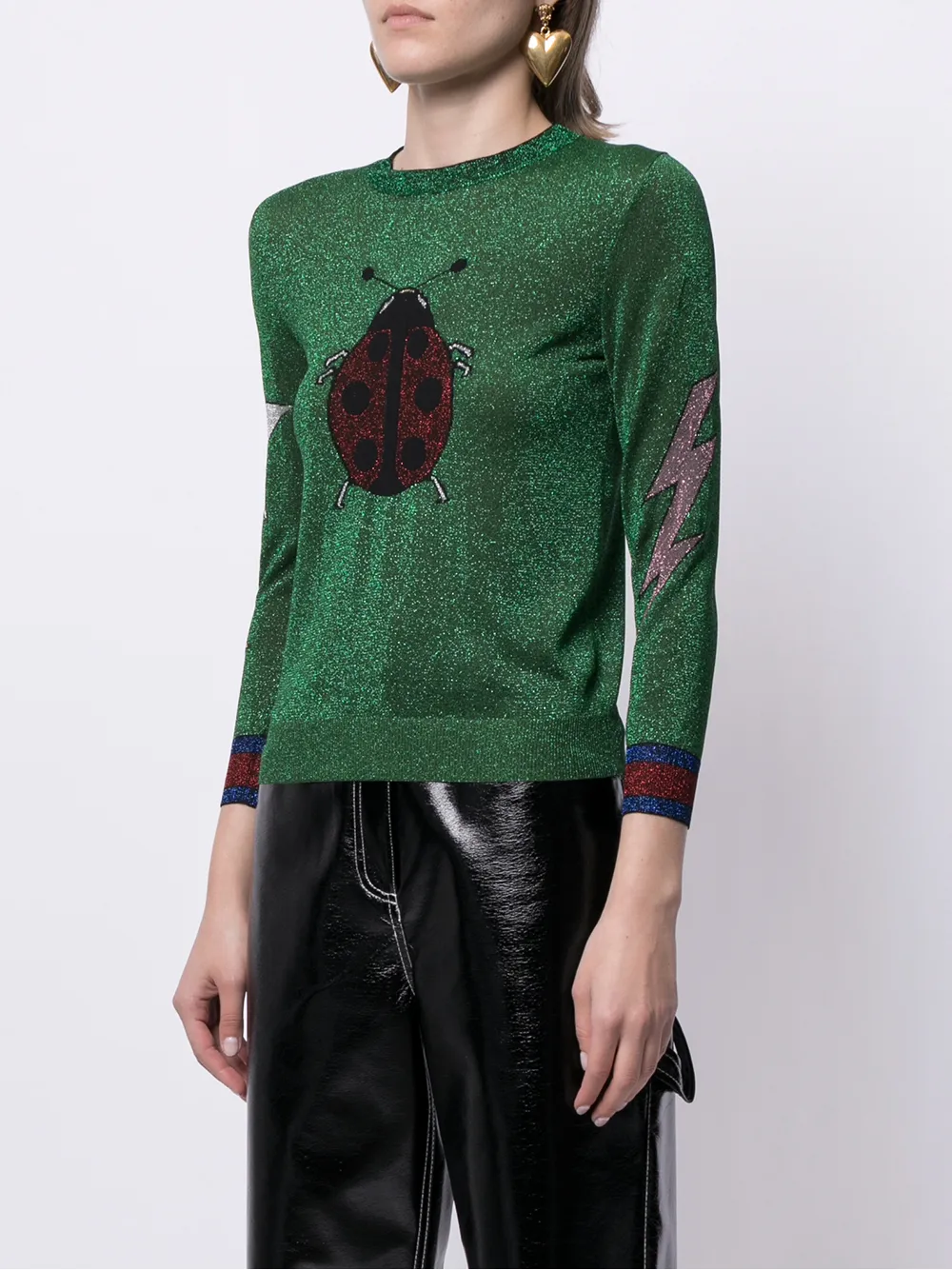 фото Gucci pre-owned топ с люрексом